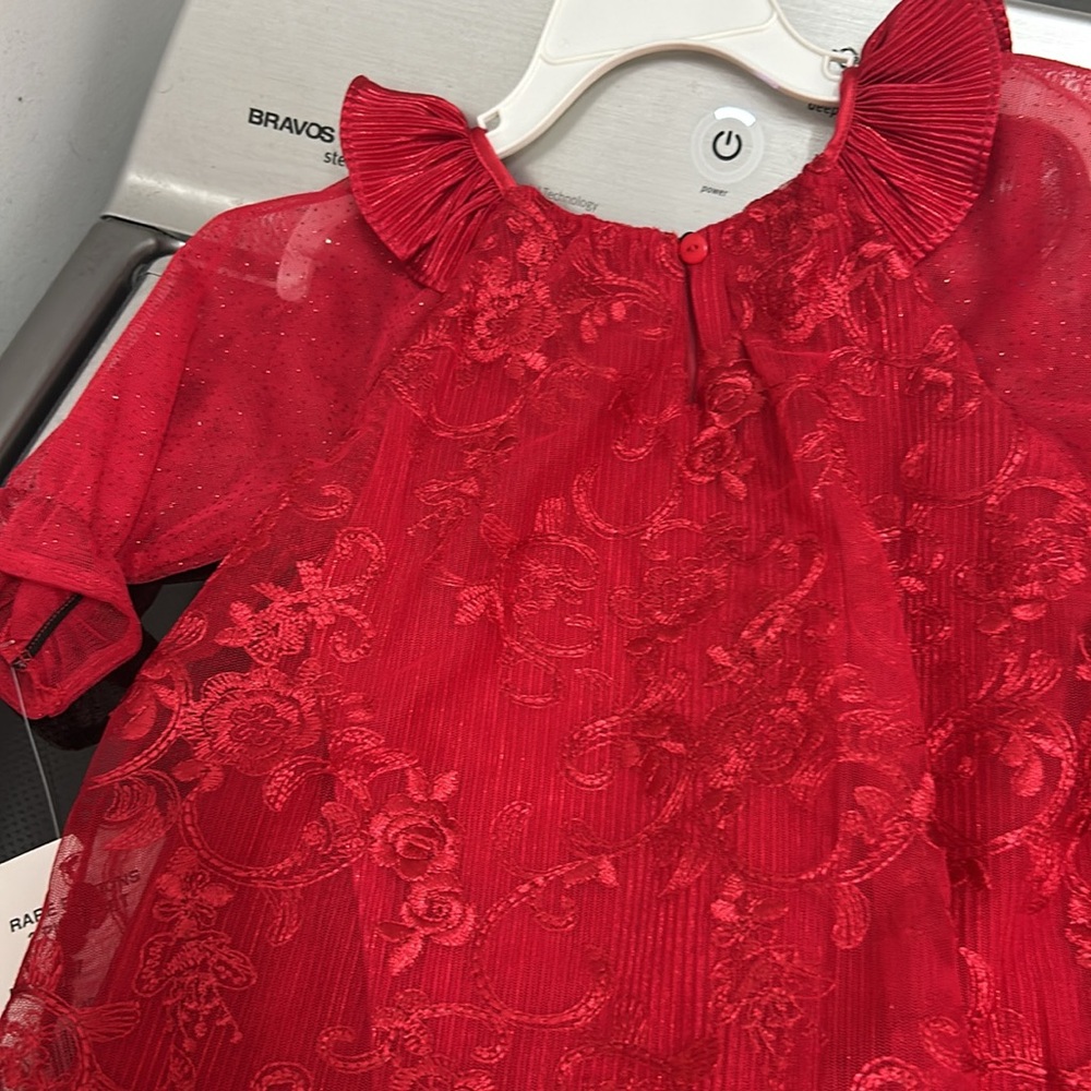 Girls 24 month formal fancy sparkle lace dress new nwt diaper cover - Picture 6 of 6